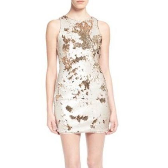 nordstrom white sequin dress